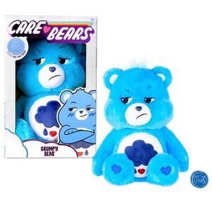 Grumpy Bear Care Bear 14" Plush with Care Coin NEW